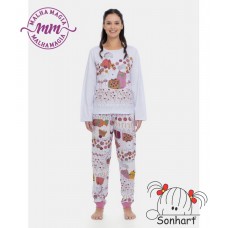 PIJAMA FEM MANGA LONGA